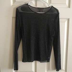 Victoria’s Secret Black shimmery long sleeved top